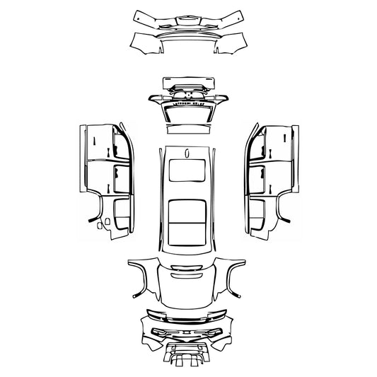Pre-Cut PPF JEEP Grand Wagoneer Standard Wheelbase Series II 2023 - PPF-Kits
