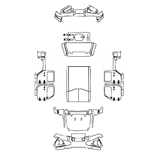 Pre-Cut PPF JEEP Wrangler 4 Door High Altitude 2023 - PPF-Kits