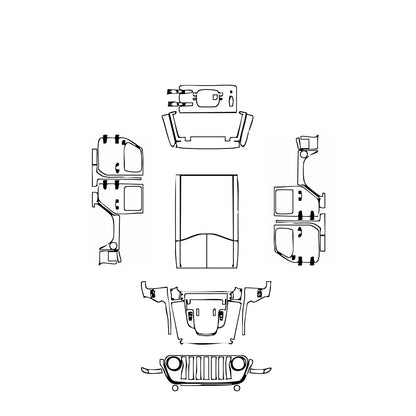 Pre-Cut PPF JEEP Wrangler 4 Door Rubicon 2022 - PPF-Kits