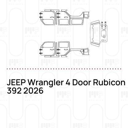 PPF prédécoupé JEEP Wrangler 4 Door Rubicon 392 2026