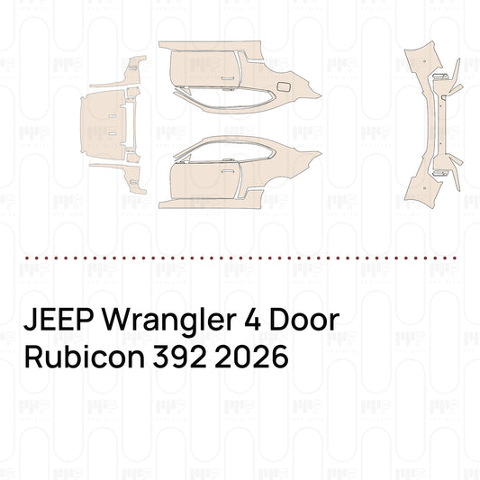 PPF prédécoupé JEEP Wrangler 4 Door Rubicon 392 2026