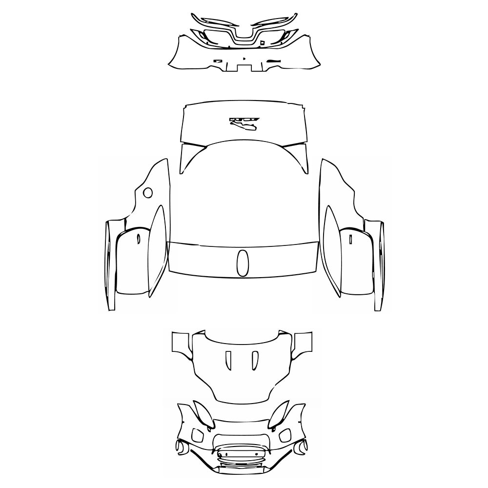 Pre-Cut PPF Jaguar F-Type R-Dynamic Coupe 2019 - PPF-Kits