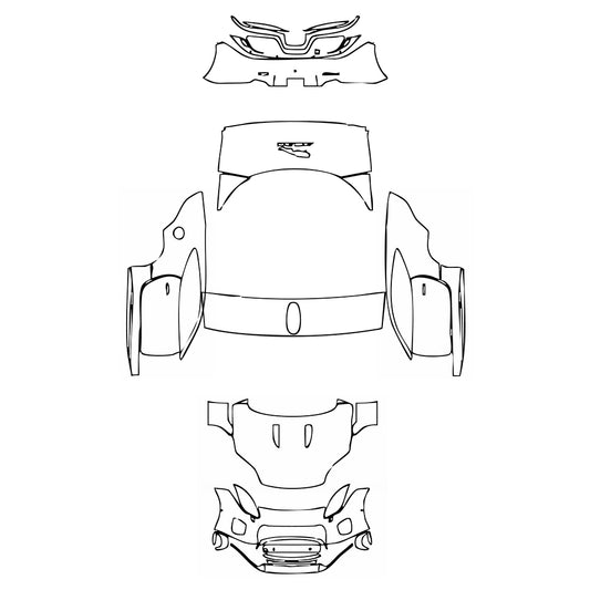Pre-Cut PPF Jaguar F-Type R-Dynamic Coupe 2019 - PPF-Kits