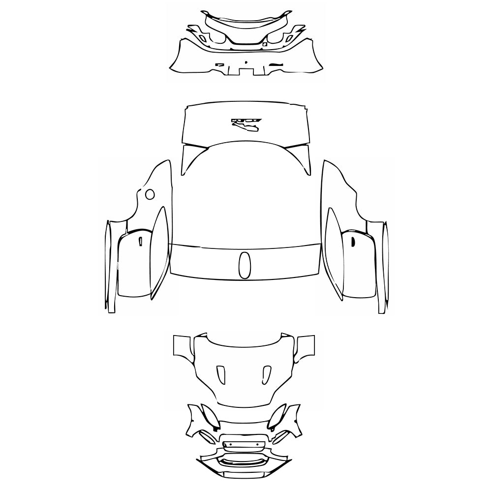 Pre-Cut PPF Jaguar F-Type R Coupe 2020 - PPF-Kits