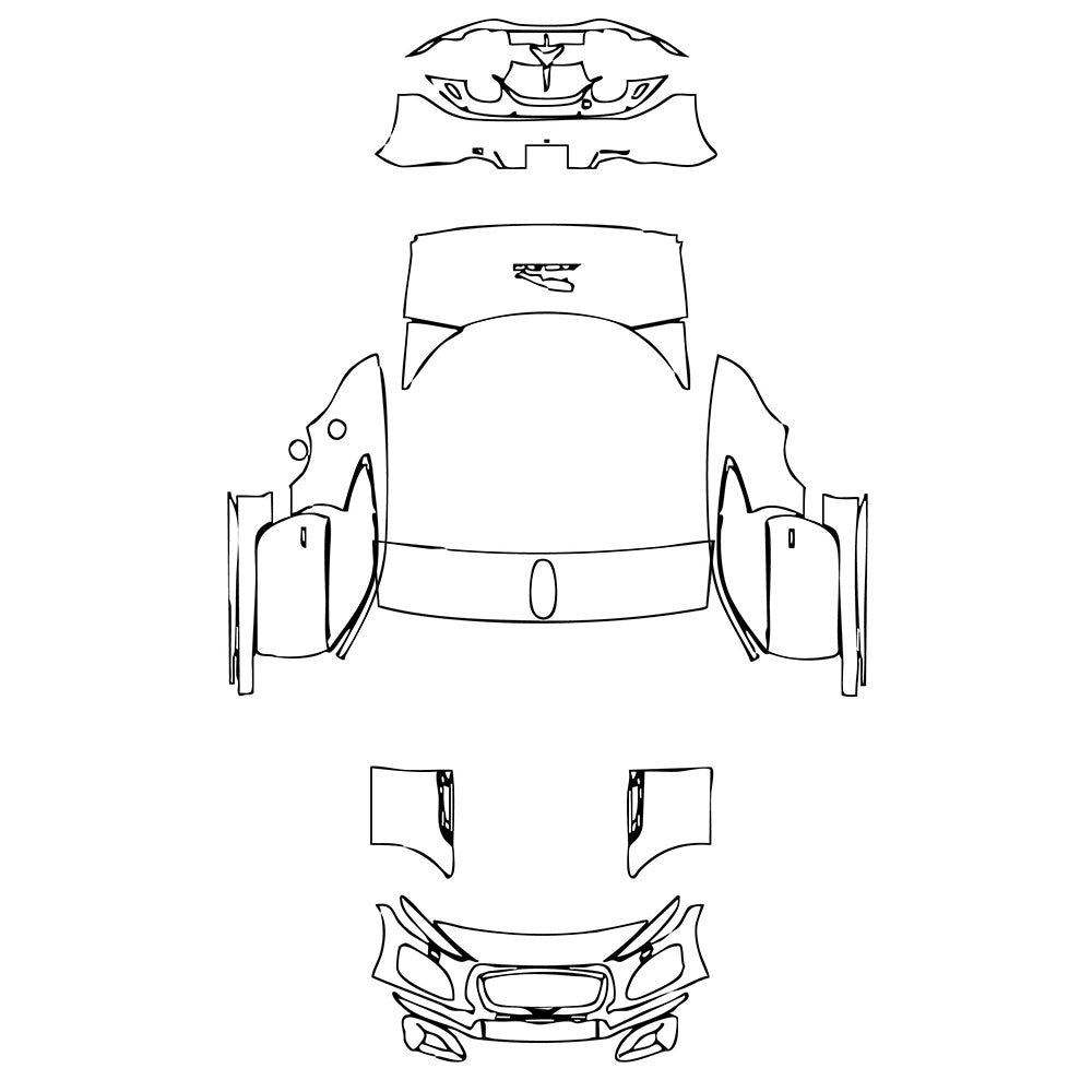 Pre-Cut PPF Jaguar F-Type R Coupe 2022 - PPF-Kits
