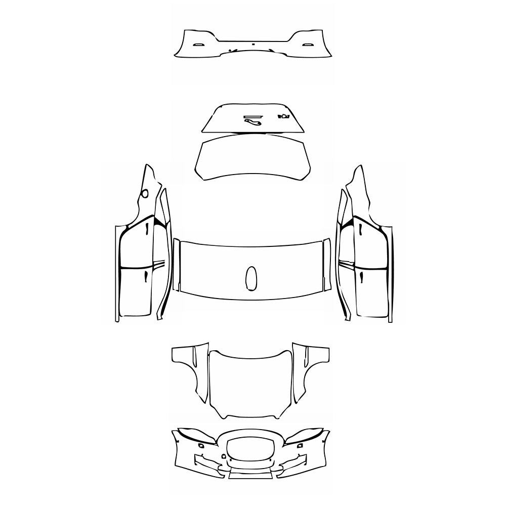 Pre-Cut PPF Jaguar XJ XJL Base 2016 - PPF-Kits