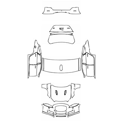 Pre-Cut PPF Jaguar XJ XJL R 2017 - PPF-Kits