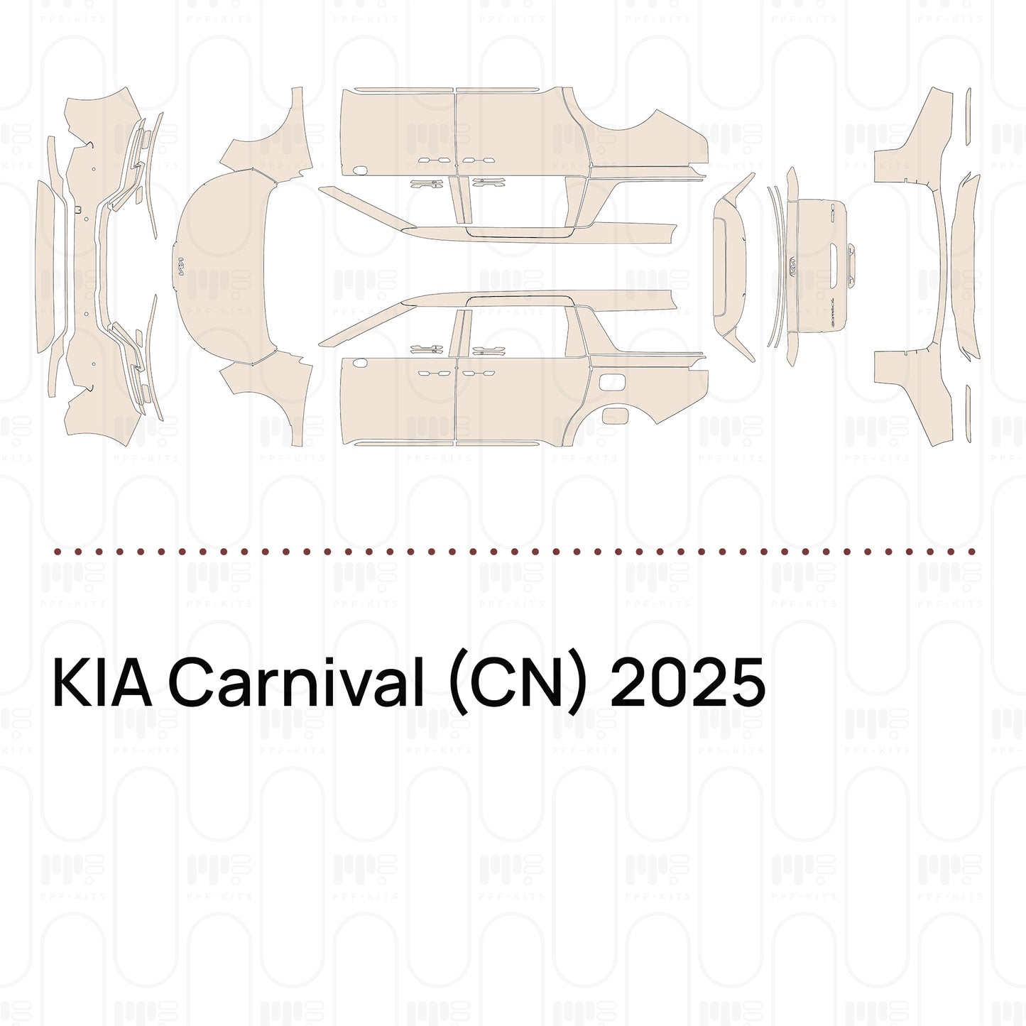 PPF prédécoupé KIA Carnival (CN) 2025