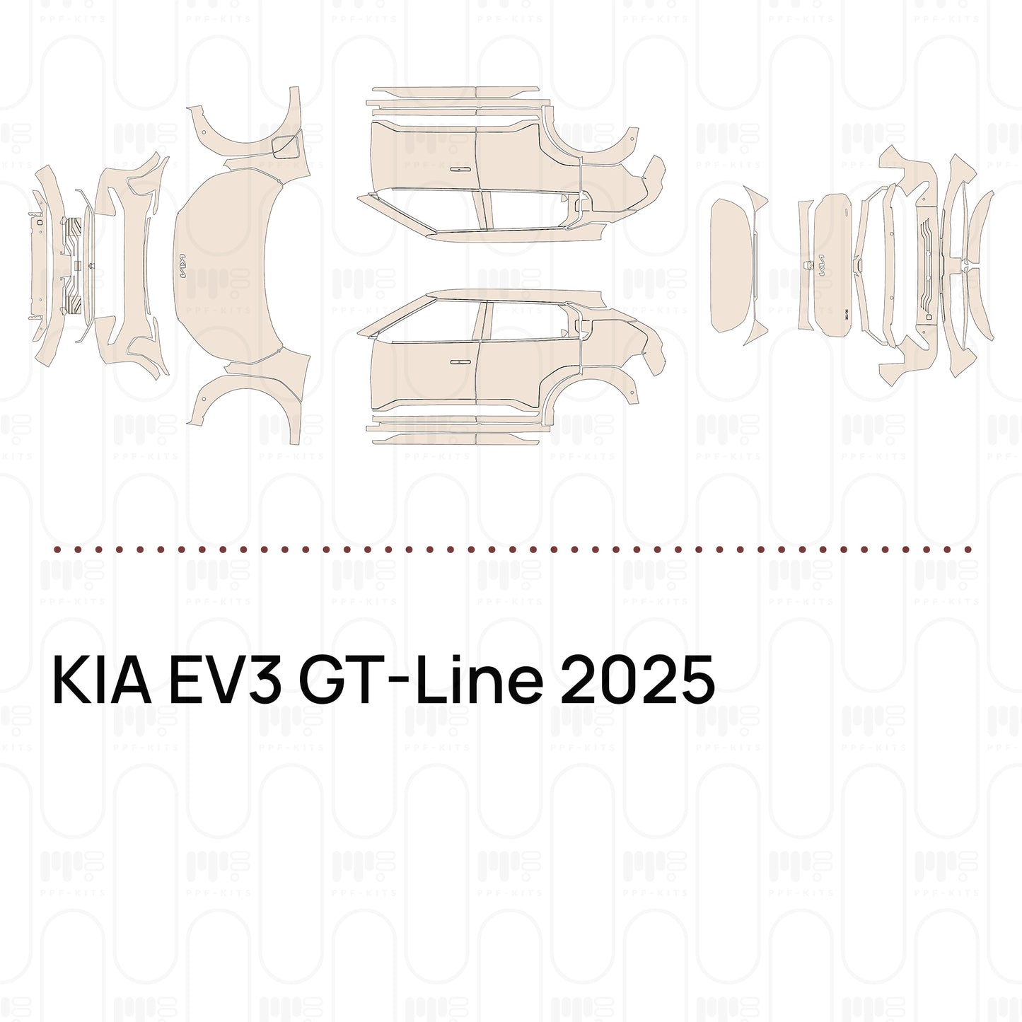 PPF prédécoupé KIA EV3 GT-Line 2025