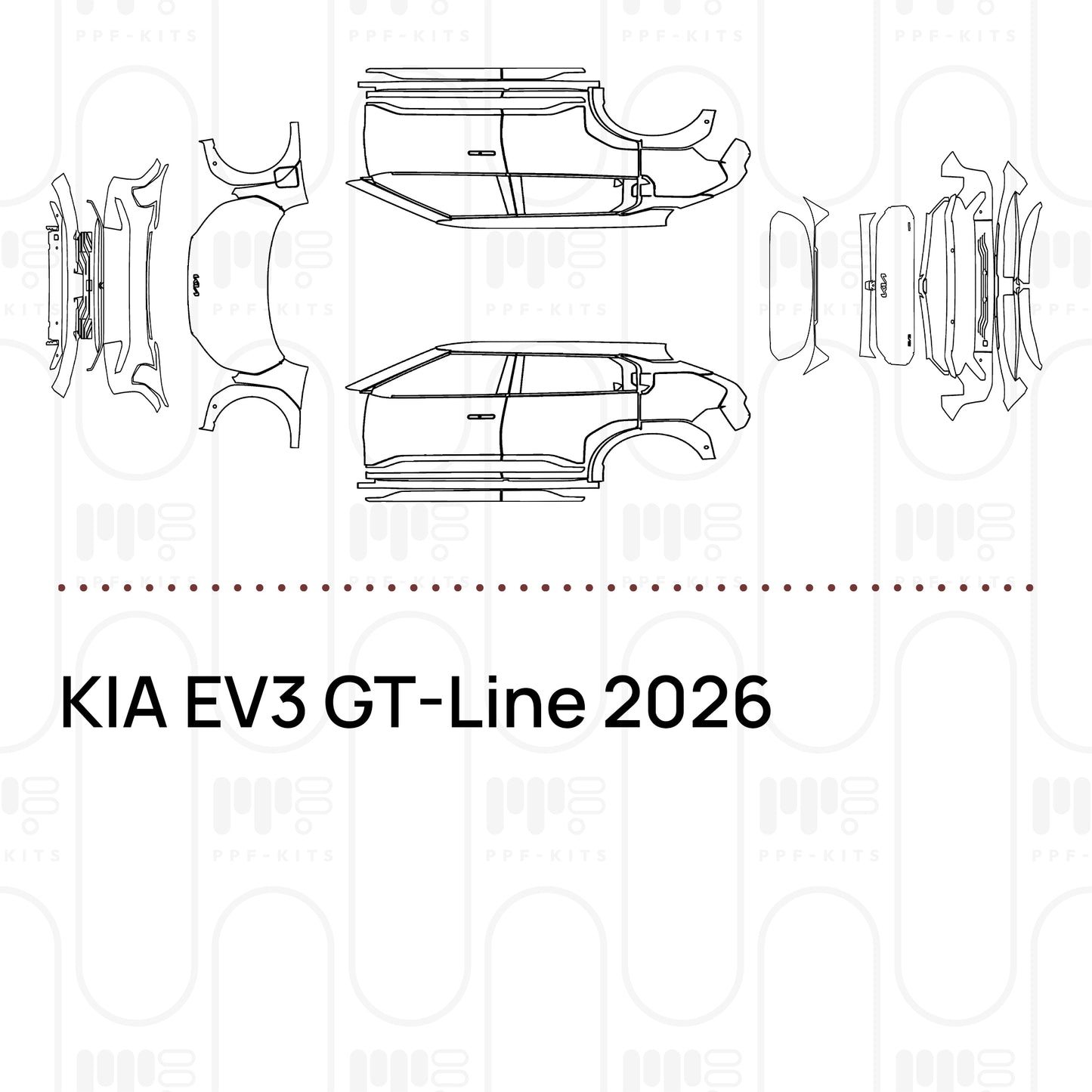 PPF prédécoupé KIA EV3 GT-Line 2026