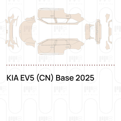 PPF prédécoupé KIA EV5 (CN) Base 2025