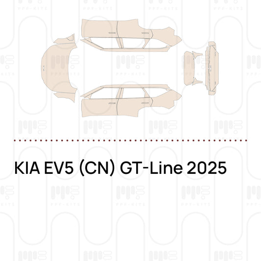 KIA EV5 (CN) GT-Line 2025 – Film de protection PPF prédécoupé