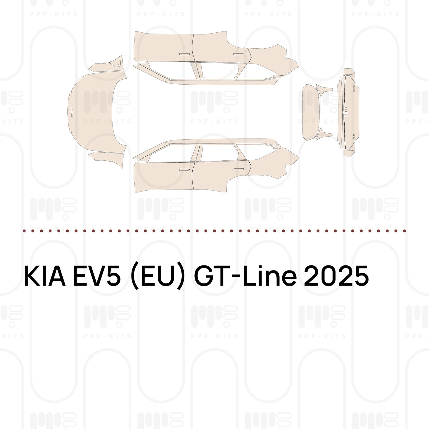 PPF prédécoupé KIA EV5 (EU) GT-Line 2025