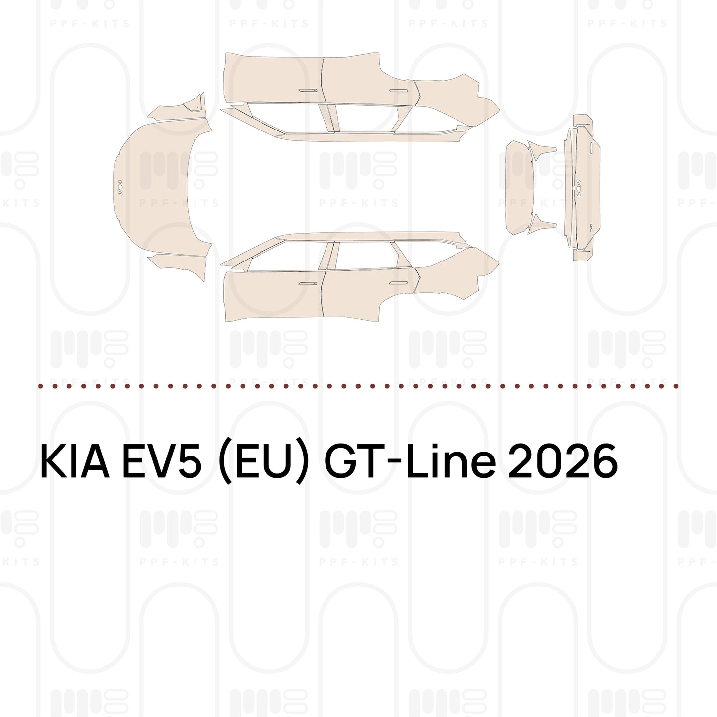 PPF prédécoupé KIA EV5 (EU) GT-Line 2026