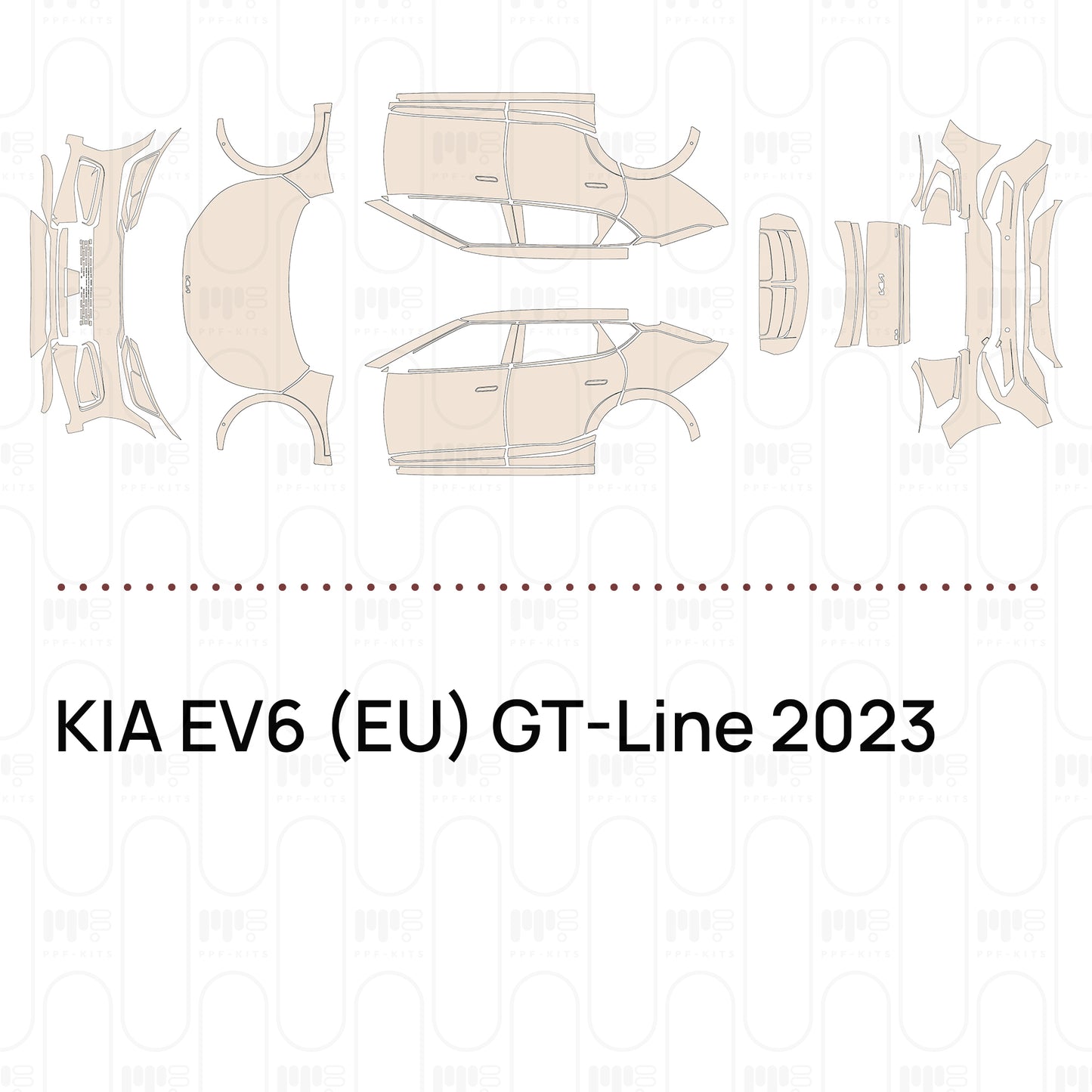PPF prédécoupé KIA EV6 (EU) GT-Line 2023