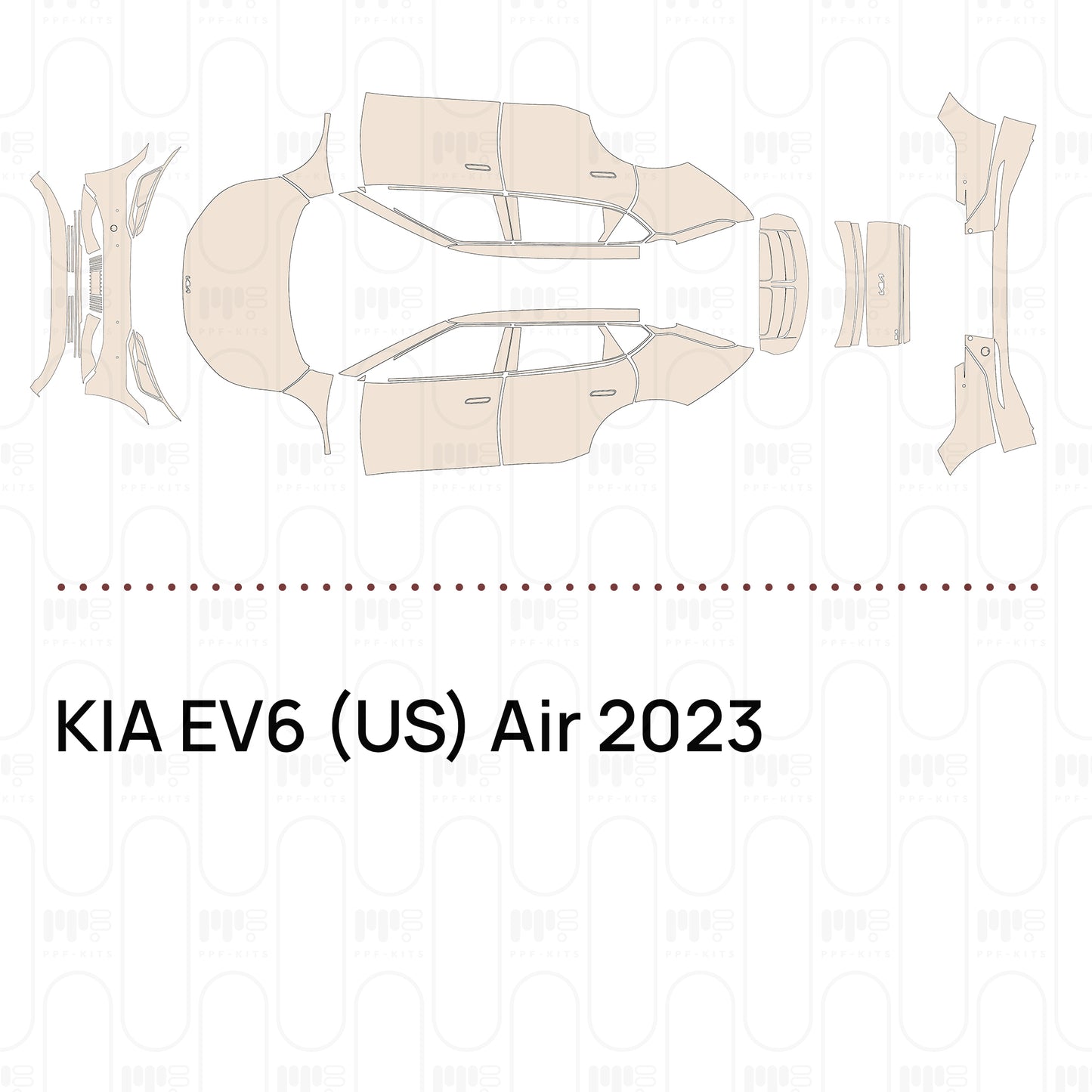 PPF prédécoupé KIA EV6 (US) Air 2023