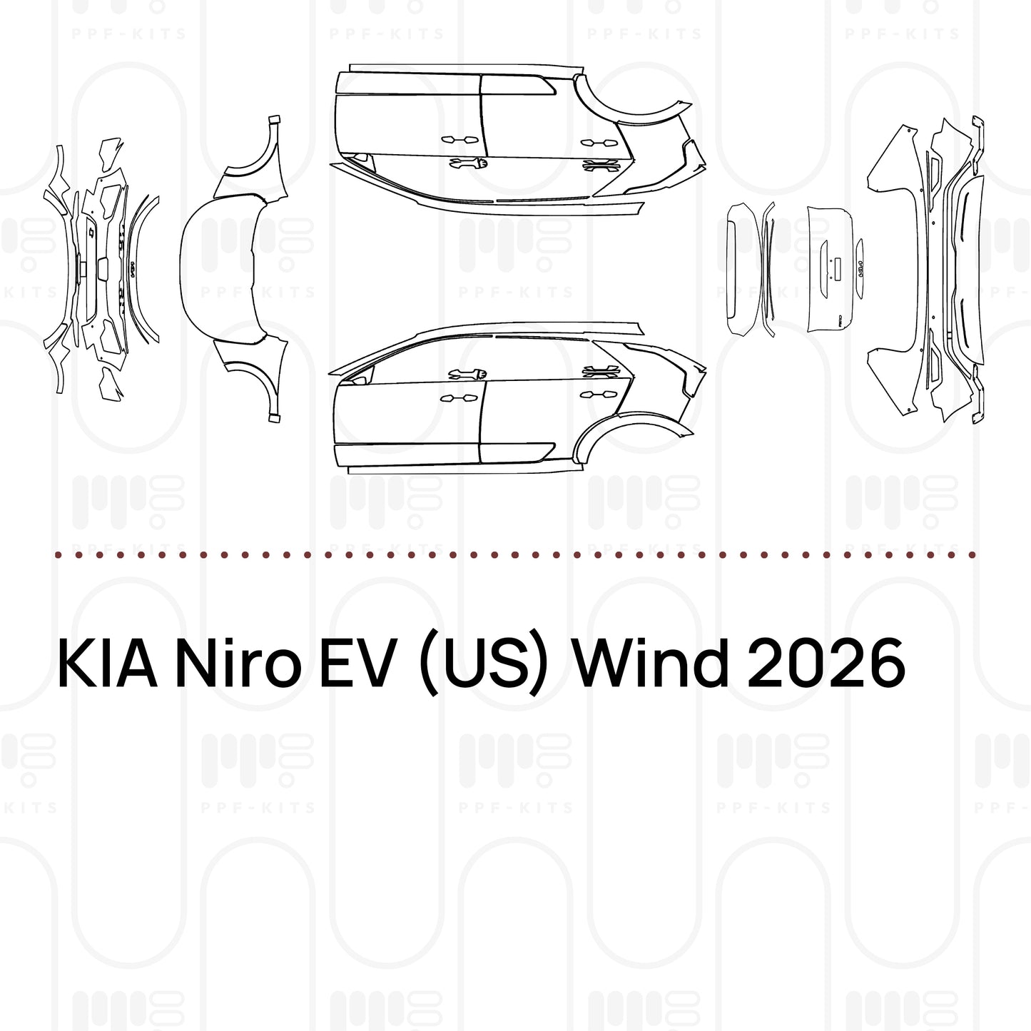 PPF prédécoupé KIA Niro EV (US) Wind 2026