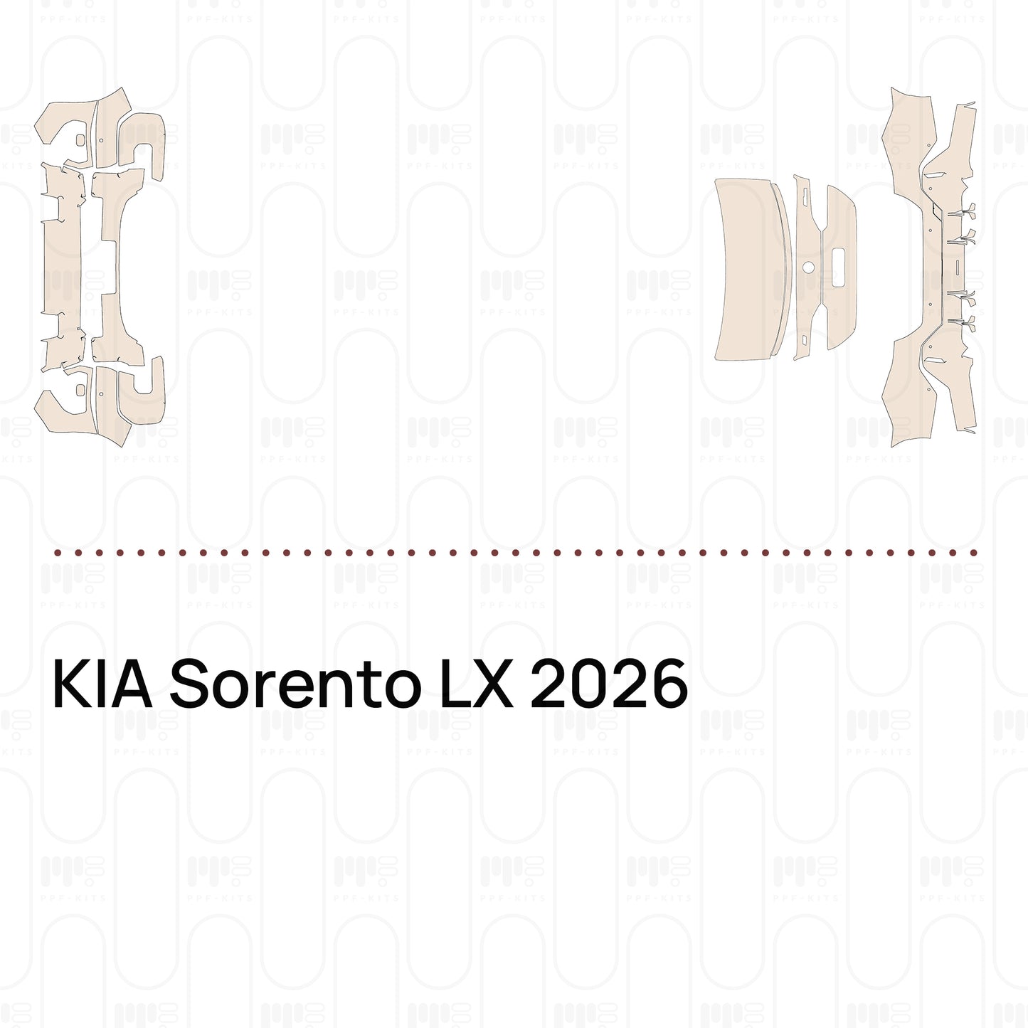 PPF prédécoupé KIA Sorento LX 2026