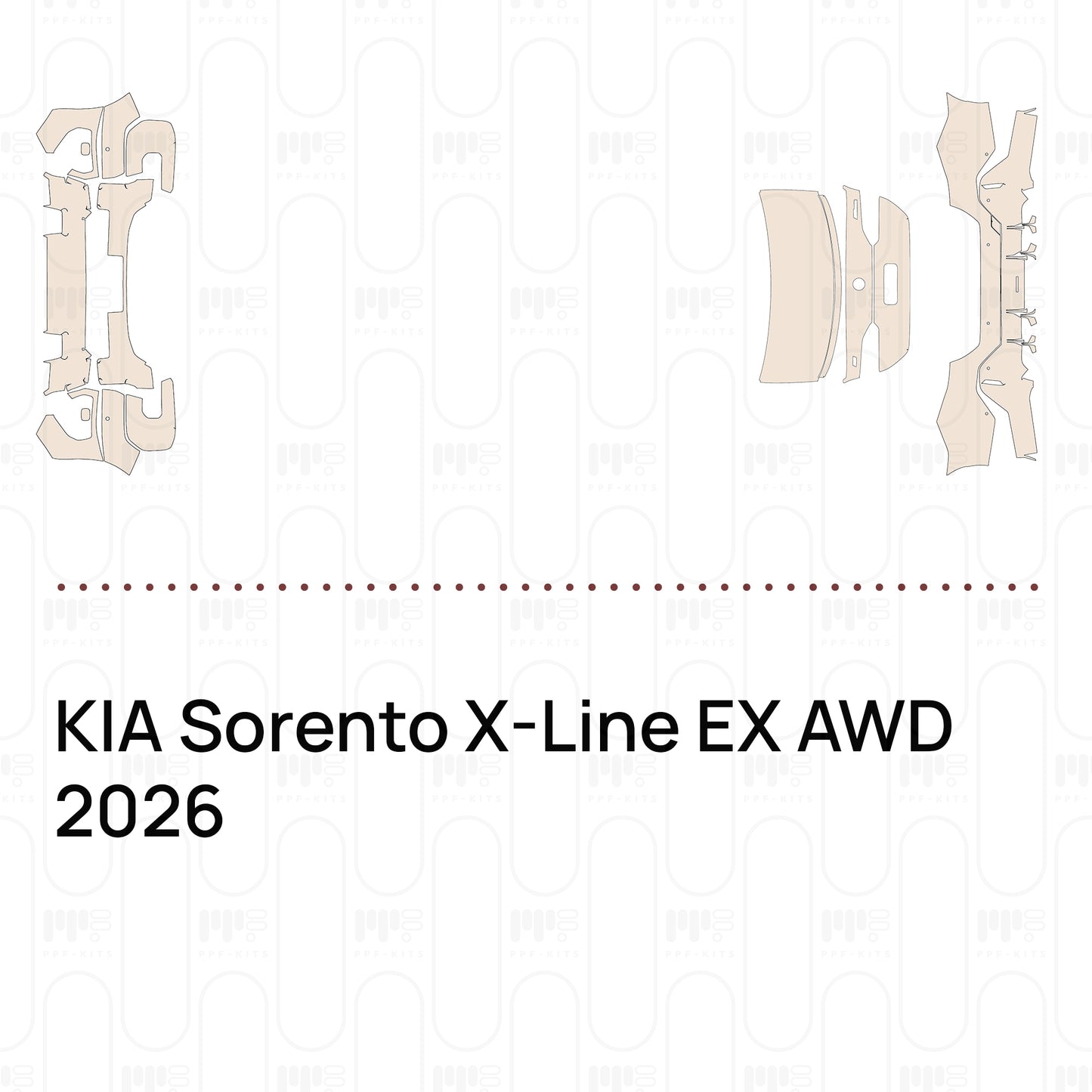 PPF prédécoupé KIA Sorento X-Line EX AWD 2026