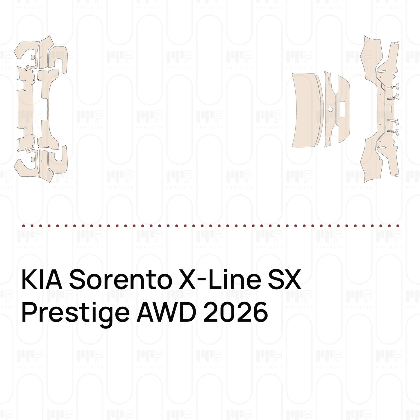 PPF prédécoupé KIA Sorento X-Line SX Prestige AWD 2026