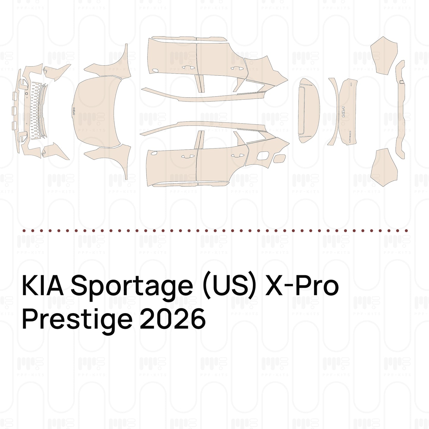 PPF prédécoupé KIA Sportage (US) X-Pro Prestige 2026