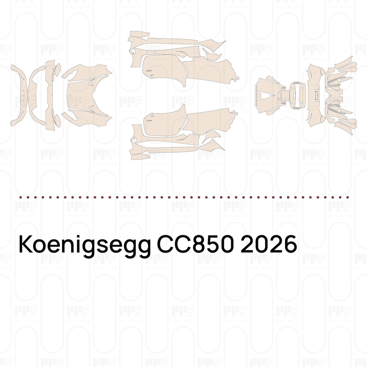 PPF prédécoupé Koenigsegg CC850 2026
