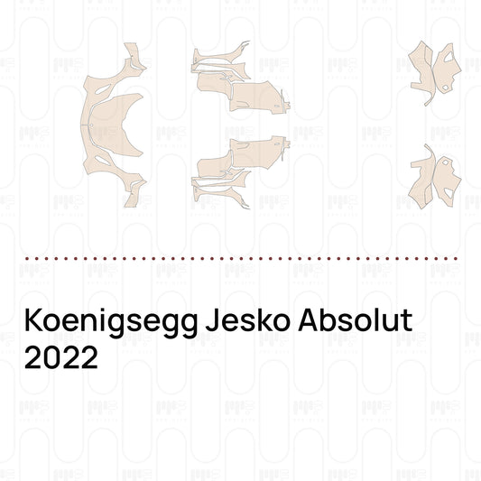 Koenigsegg Jesko Absolut 2022 – Film de protection PPF prédécoupé