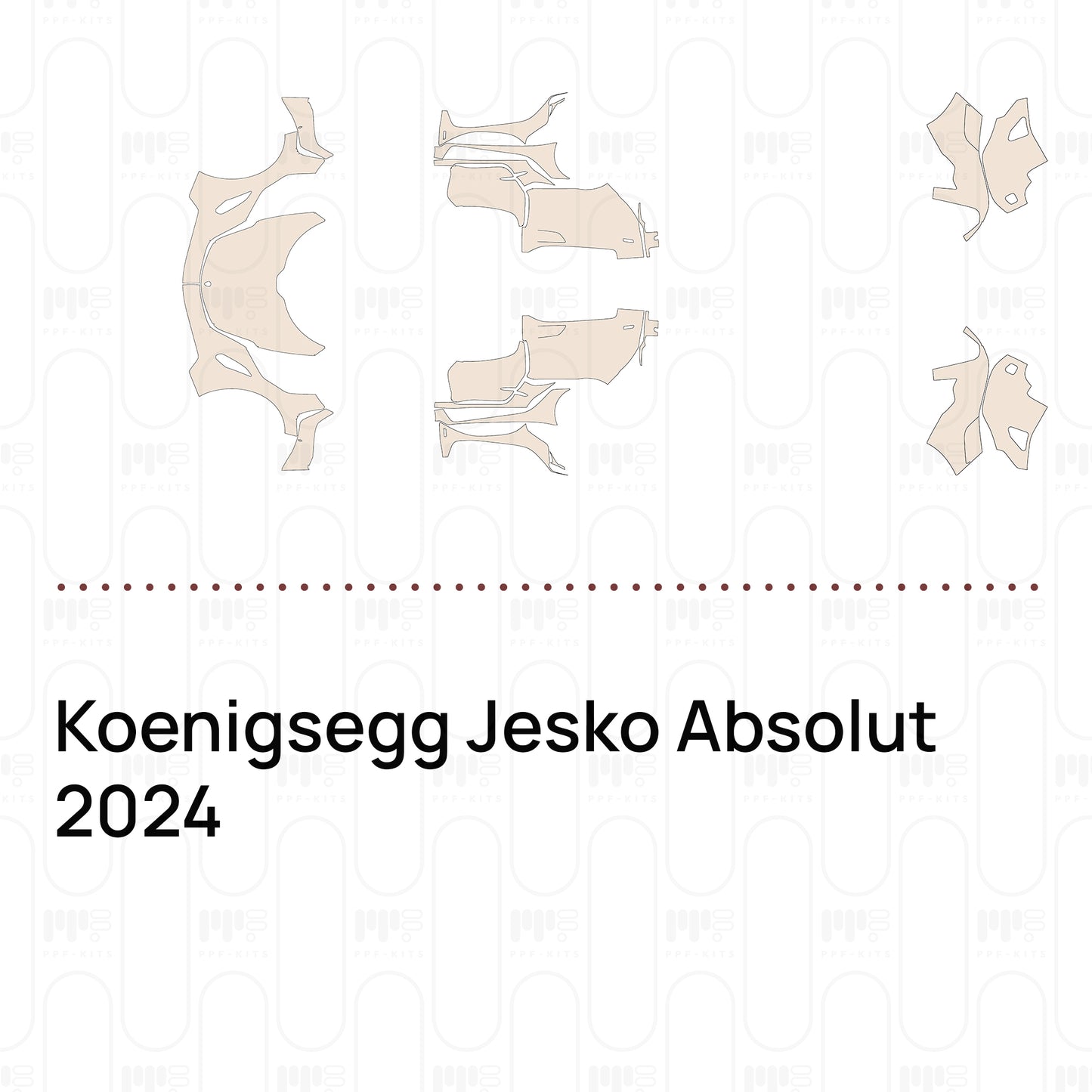 PPF prédécoupé Koenigsegg Jesko Absolut 2024