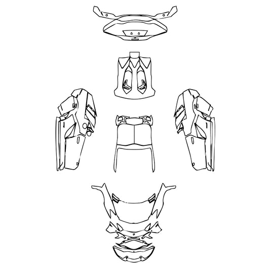 Pre-Cut PPF Lamborghini Aventador Avendator S Roadster 2018 - PPF-Kits