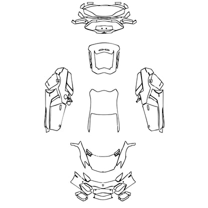 Pre-Cut PPF Lamborghini Aventador LP 700-4 Coupe 2014 - PPF-Kits