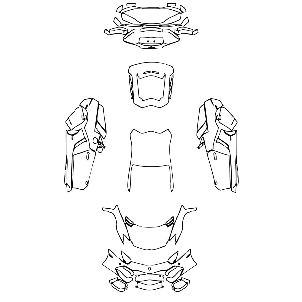 Pre-Cut PPF Lamborghini Aventador LP 700-4 Coupe 2016 - PPF-Kits