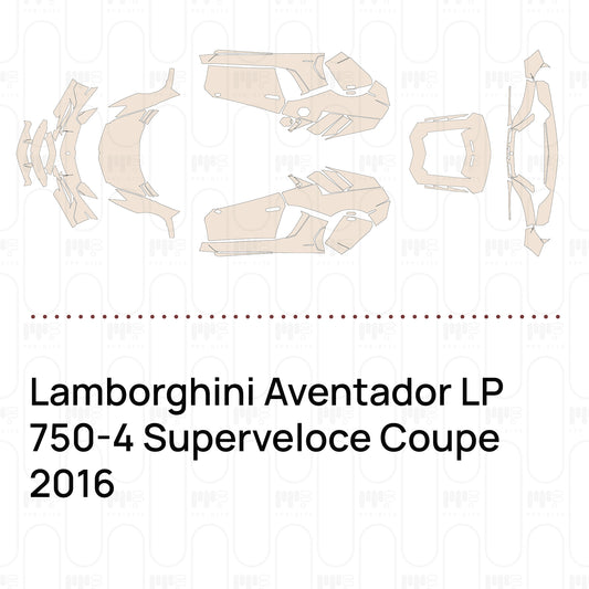 PPF prédécoupé Lamborghini Aventador LP 750-4 Superveloce Coupe 2016