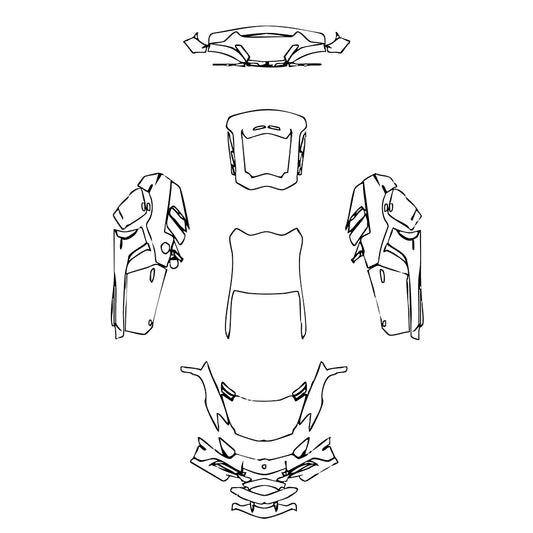 Pre-Cut PPF Lamborghini Aventador LP 750-4 Superveloce Coupe 2017 - PPF-Kits