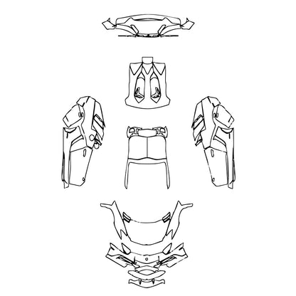 Pre-Cut PPF Lamborghini Aventador LP 750-4 Superveloce Roadster 2016 - PPF-Kits