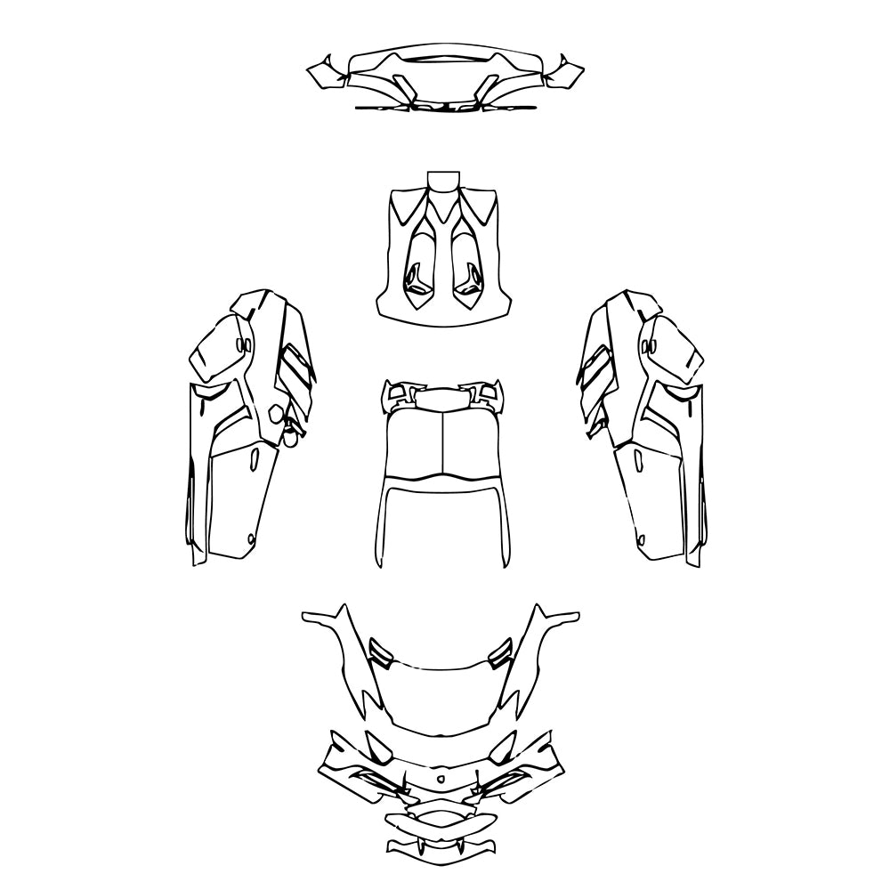 Pre-Cut PPF Lamborghini Aventador LP 750-4 Superveloce Roadster 2017 - PPF-Kits