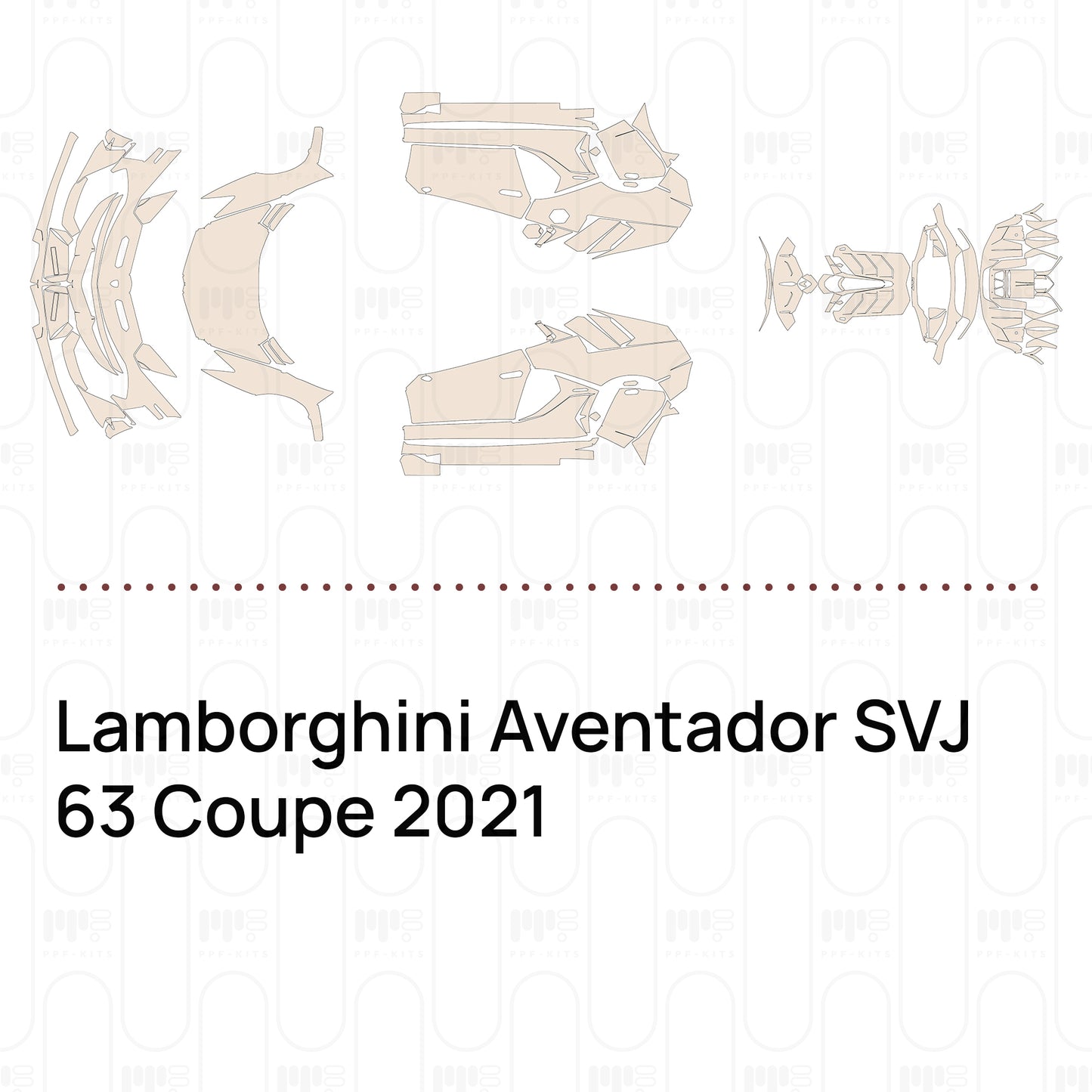 PPF prédécoupé Lamborghini Aventador SVJ 63 Coupe 2021