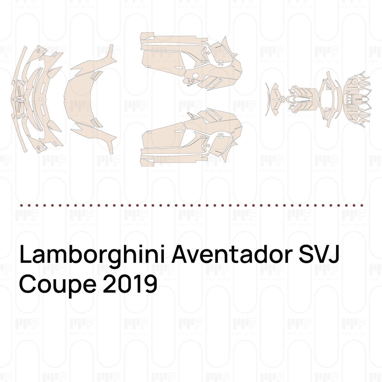 PPF prédécoupé Lamborghini Aventador SVJ Coupe 2019
