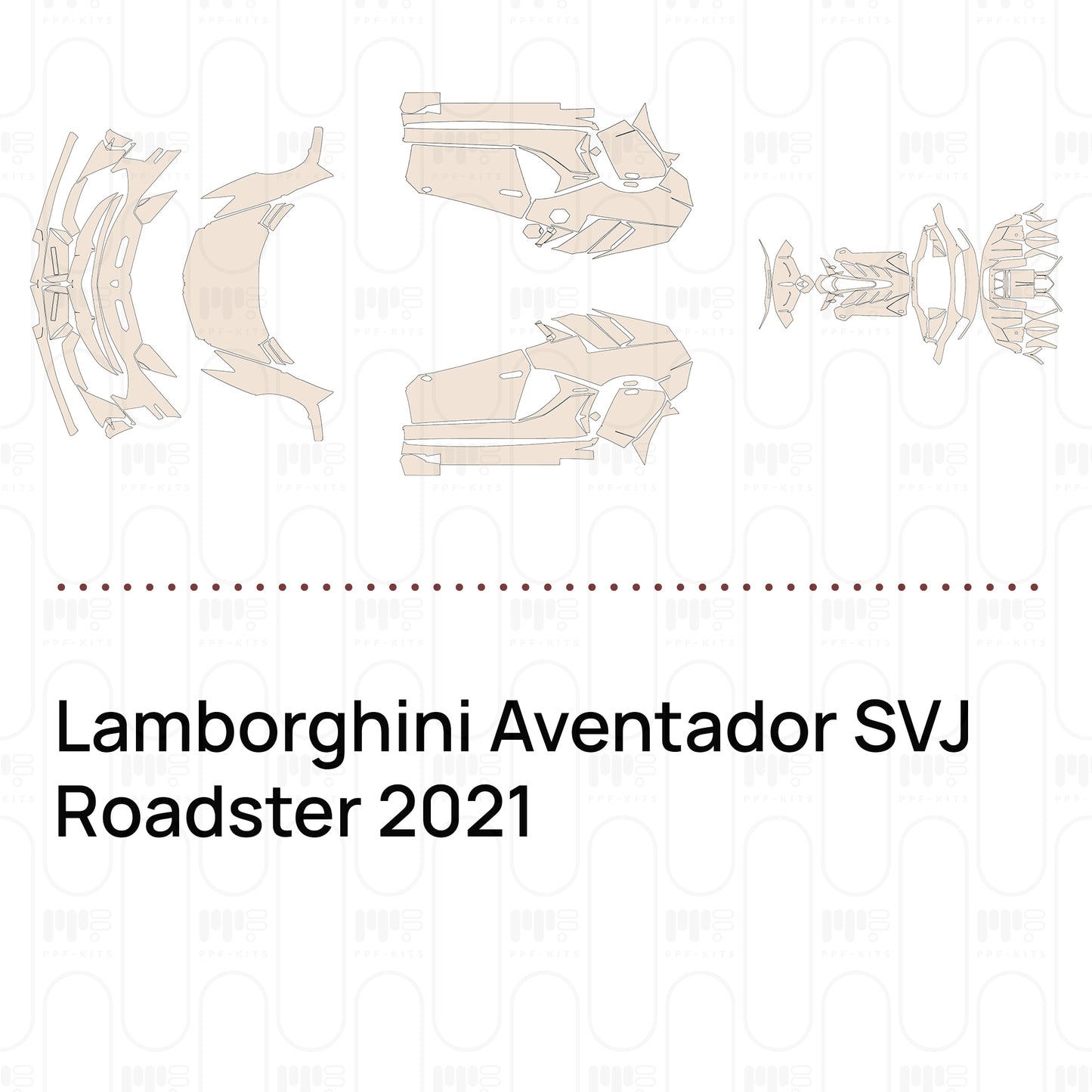 PPF prédécoupé Lamborghini Aventador SVJ Roadster 2021