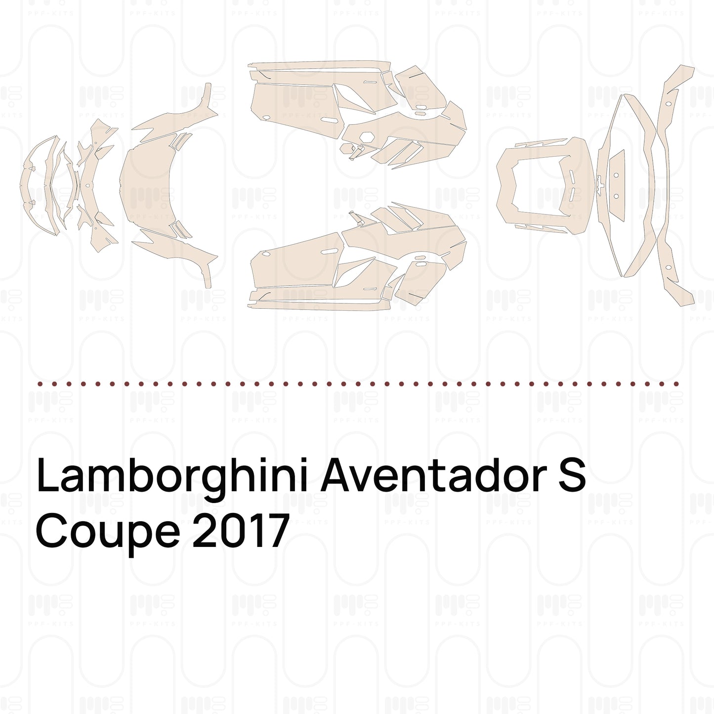 PPF prédécoupé Lamborghini Aventador S Coupe 2017
