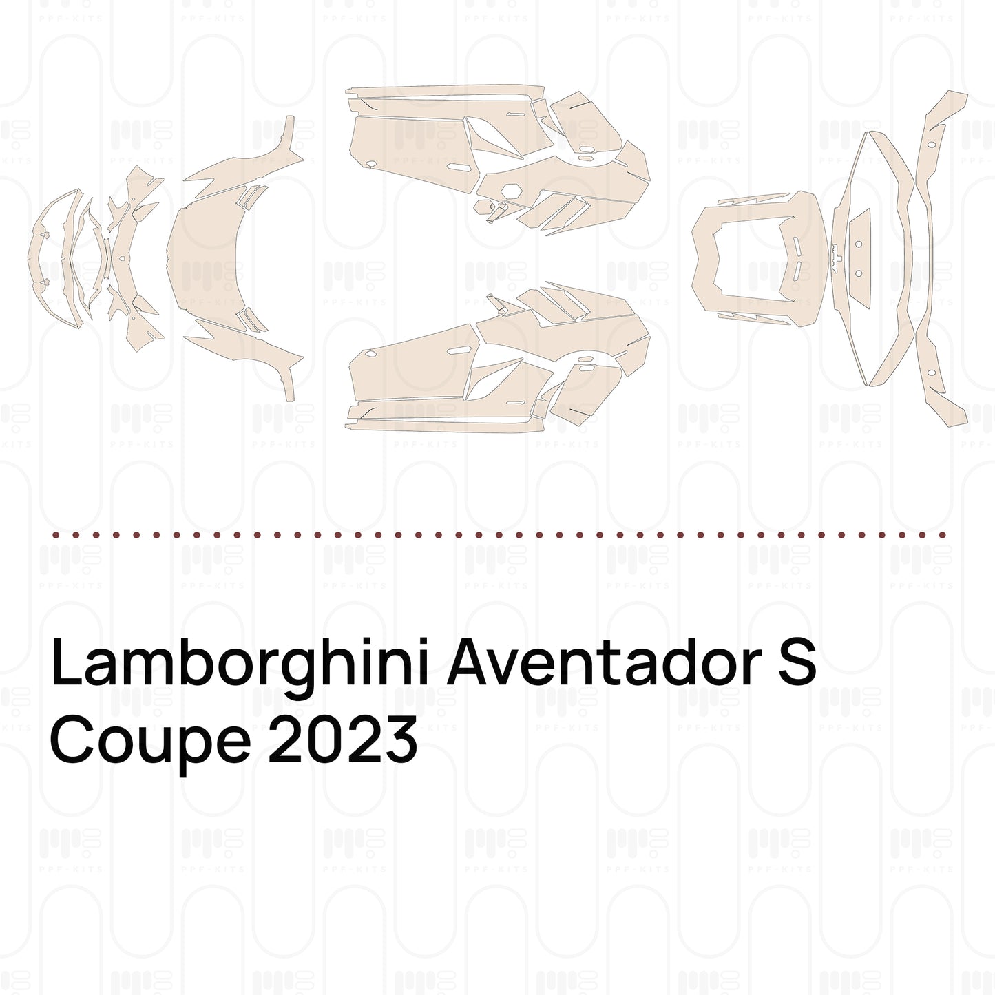 PPF prédécoupé Lamborghini Aventador S Coupe 2023
