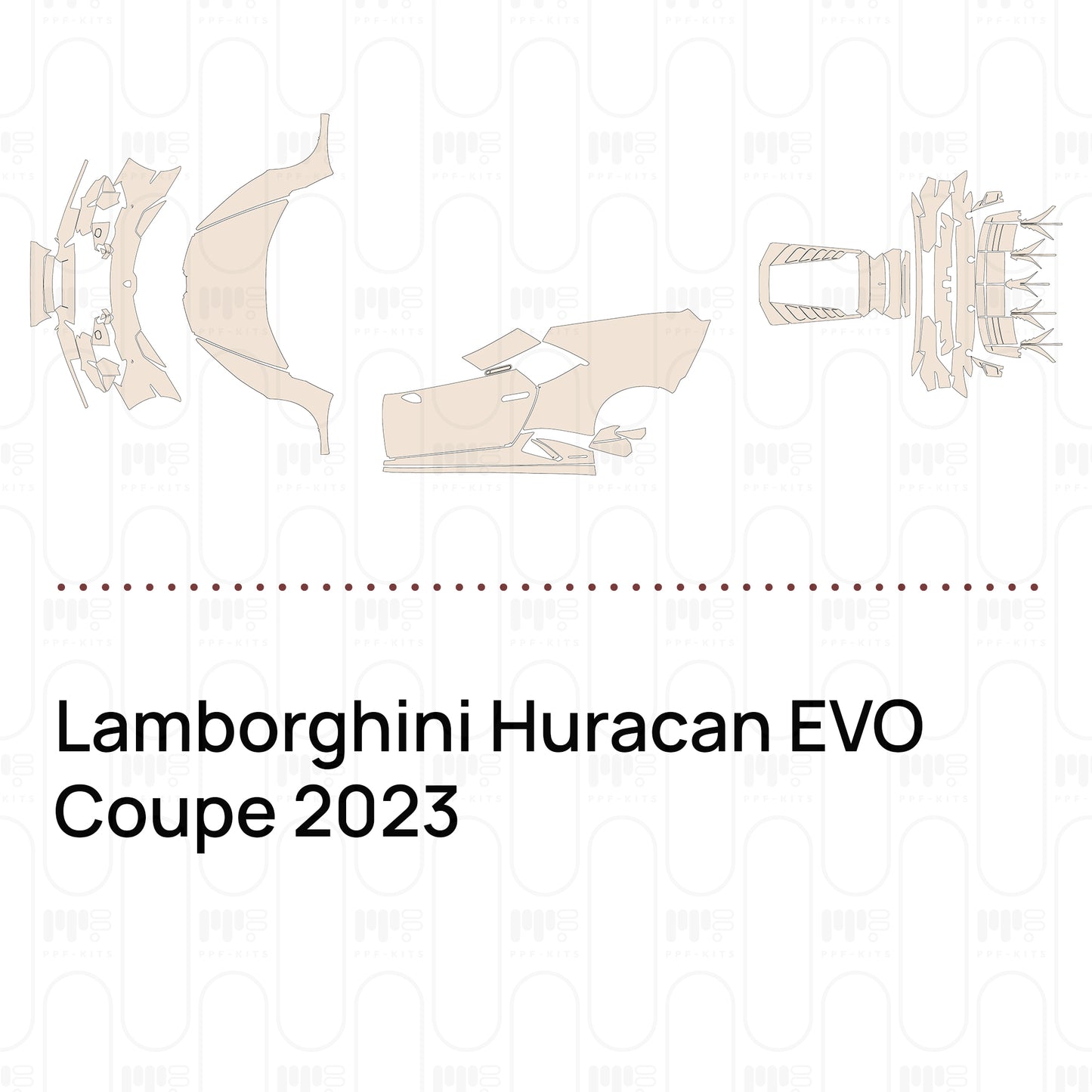 PPF prédécoupé Lamborghini Huracan EVO Coupe 2023
