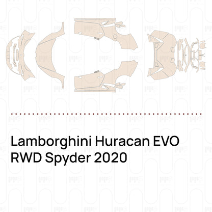 PPF prédécoupé Lamborghini Huracan EVO RWD Spyder 2020