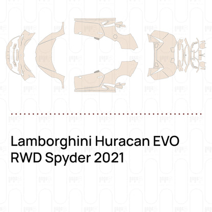 PPF prédécoupé Lamborghini Huracan EVO RWD Spyder 2021