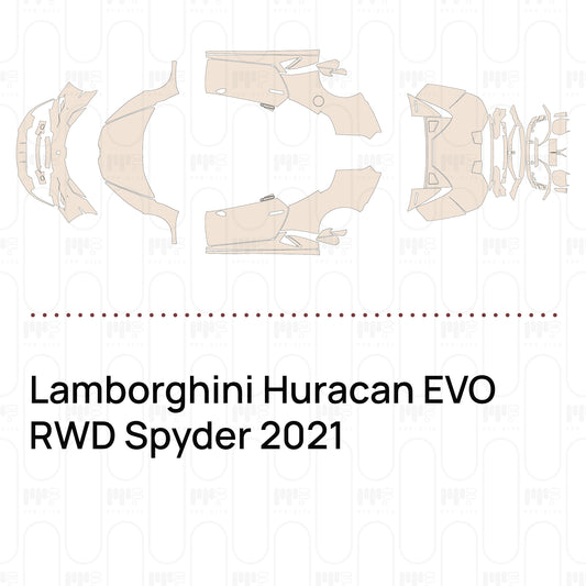PPF prédécoupé Lamborghini Huracan EVO RWD Spyder 2021