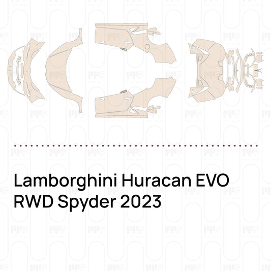 PPF prédécoupé Lamborghini Huracan EVO RWD Spyder 2023