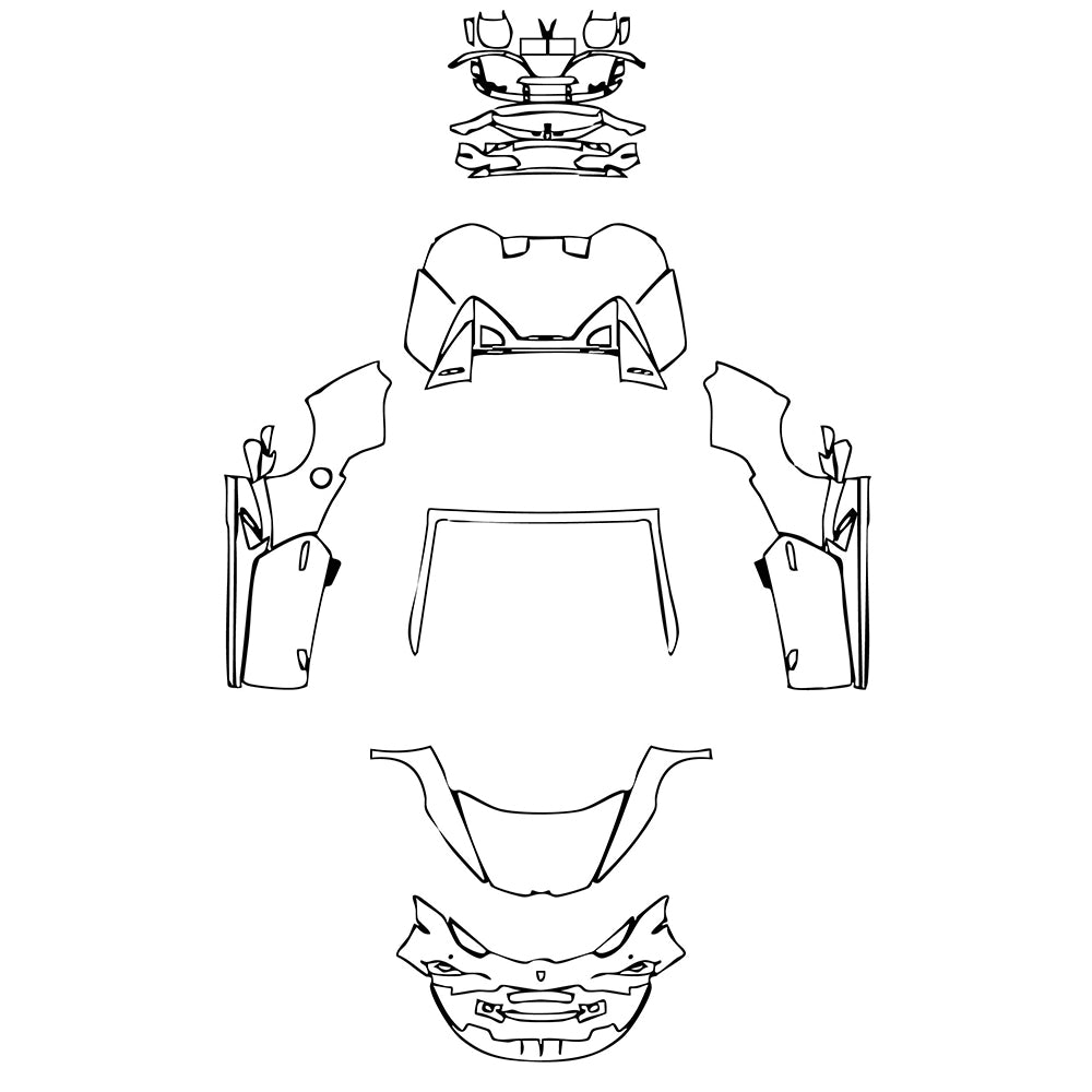 Pre-Cut PPF Lamborghini Huracan Huracan EVO RWD Spyder 2023 - PPF-Kits