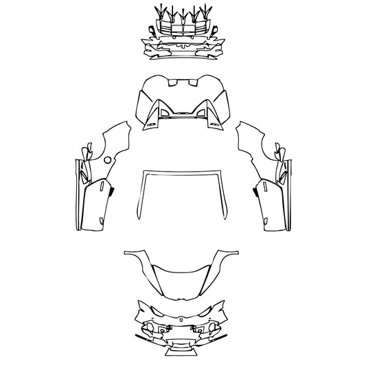 Pre-Cut PPF Lamborghini Huracan Huracan EVO Spyder 2019 - PPF-Kits