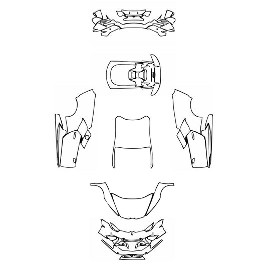 Pre-Cut PPF Lamborghini Huracan Huracan Performante Coupe 2019 - PPF-Kits