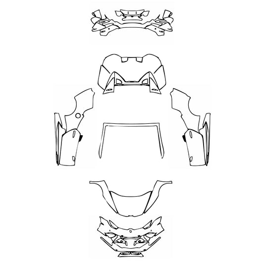 Pre-Cut PPF Lamborghini Huracan Huracan Performante Spyder 2018 - PPF-Kits