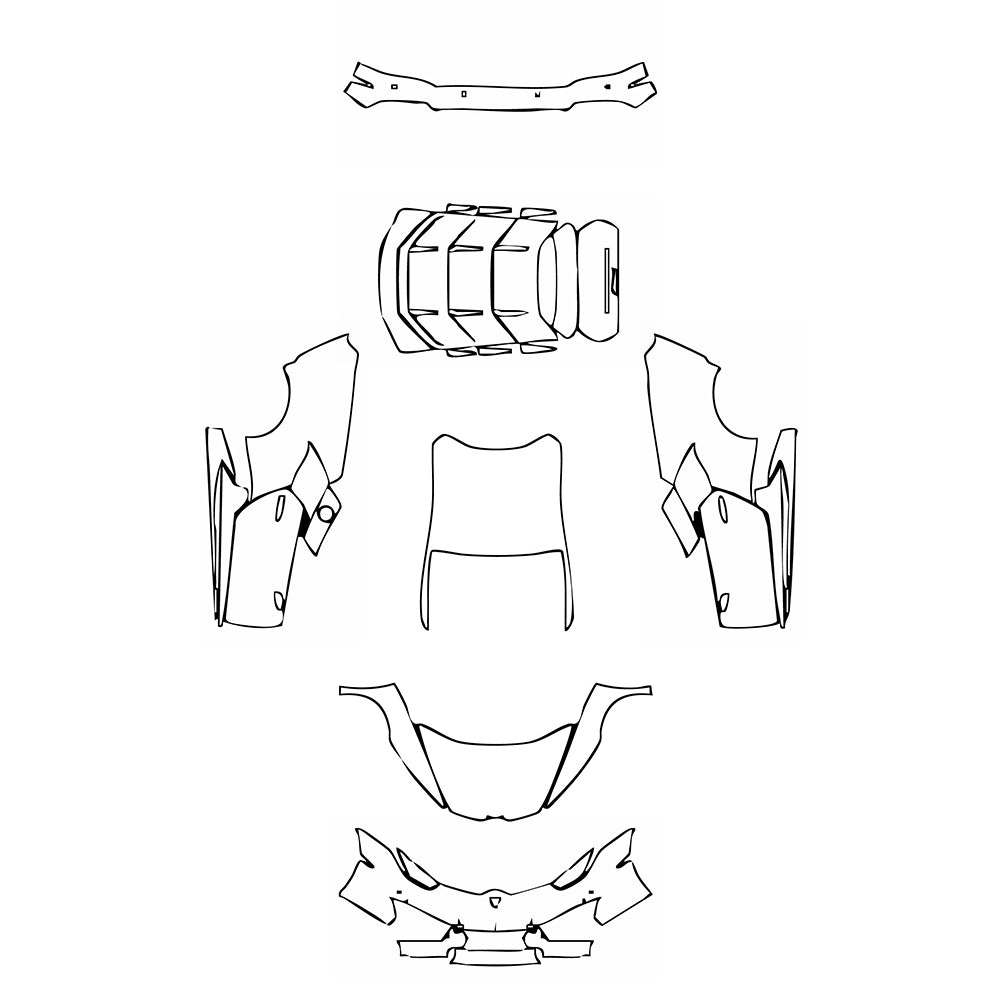 Pre-Cut PPF Lamborghini Huracan Huracan RWD (LP580-2) Coupe 2019 - PPF-Kits
